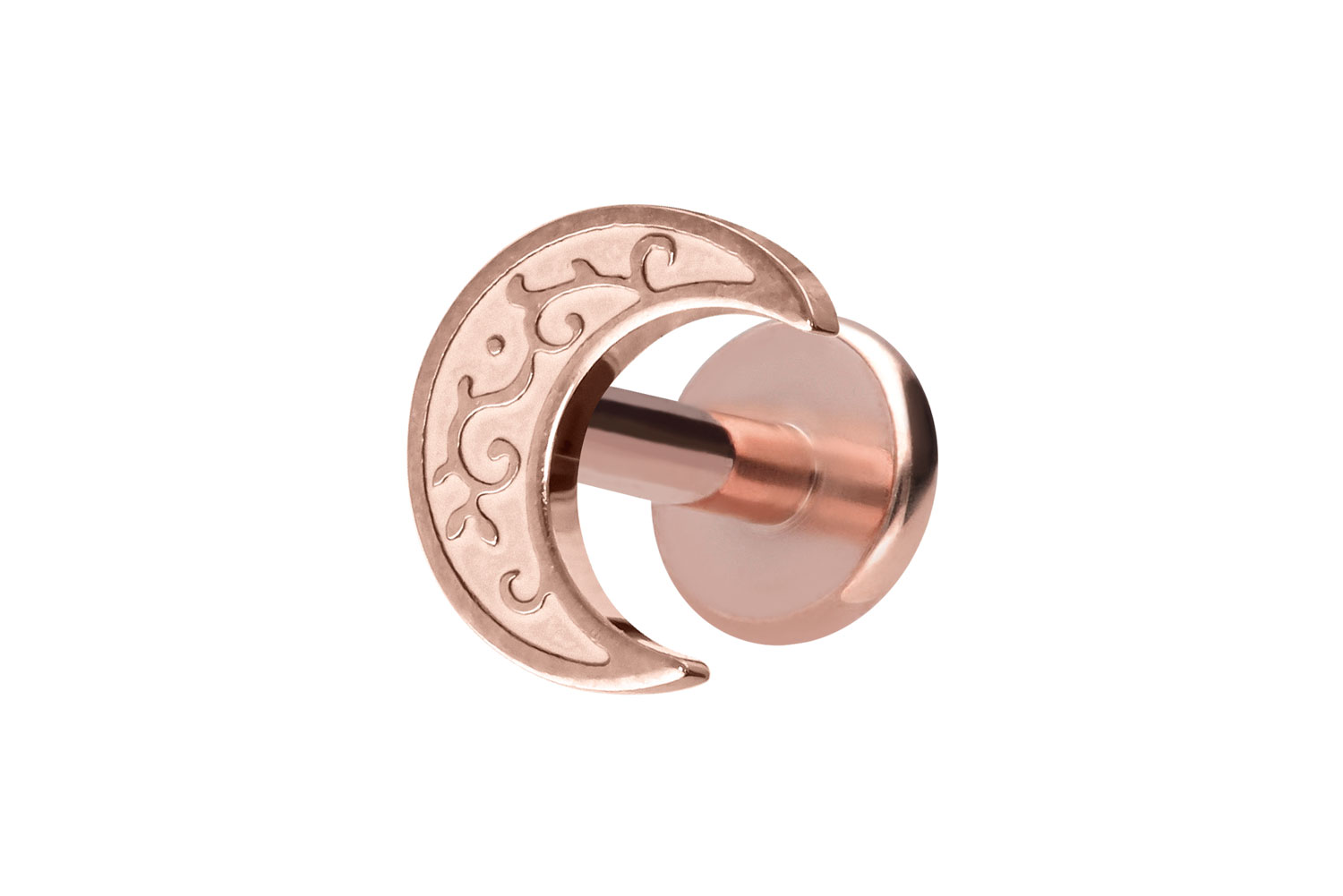 Titan Labret Piercing mit Innengewinde MOND